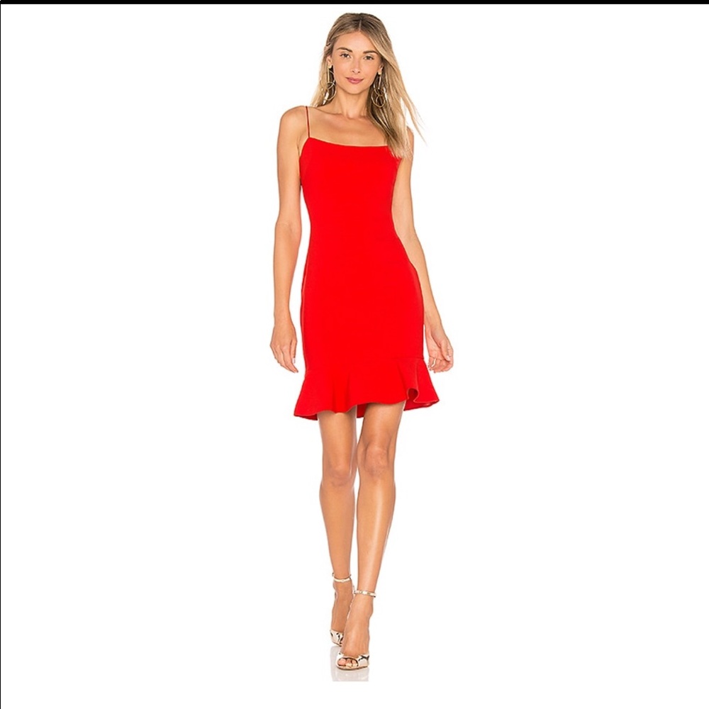 Likely Banks Ruffle Hem Dress